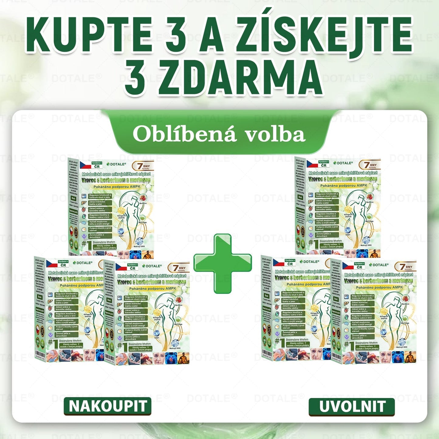 𝑫𝑶𝑻𝑨𝑳𝑬® metabolická nano mikrojehličková náplast 🧑⚕️ (Pouze jednou denně, viditelné výsledky již do 7 dnů!) ✅ Formule Berberin + Moringa, ideální při nadváze, nedokonalostech pokožky, diabetu, spánkové apnoe a kloubních potížích 💥💥