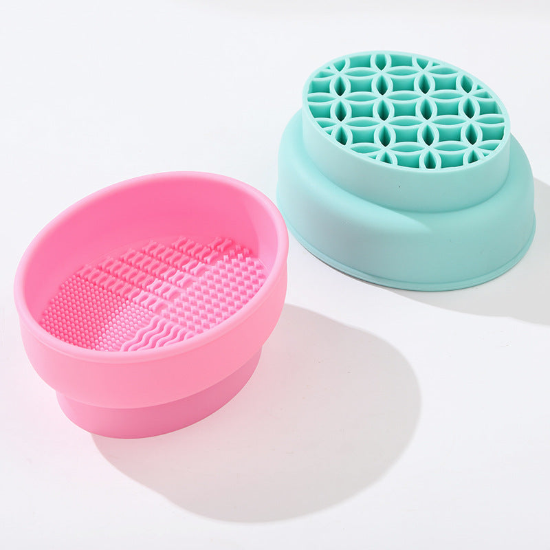 Porous Position Cosmetic Brush Drying Rack Cleaning Basin